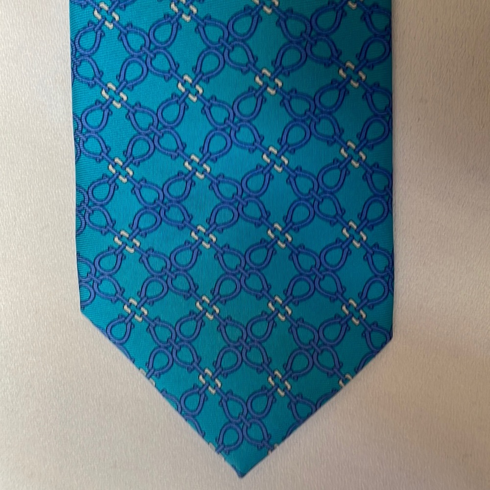 Brooks Bothers makers and Merchants silk tie Horse Tack design